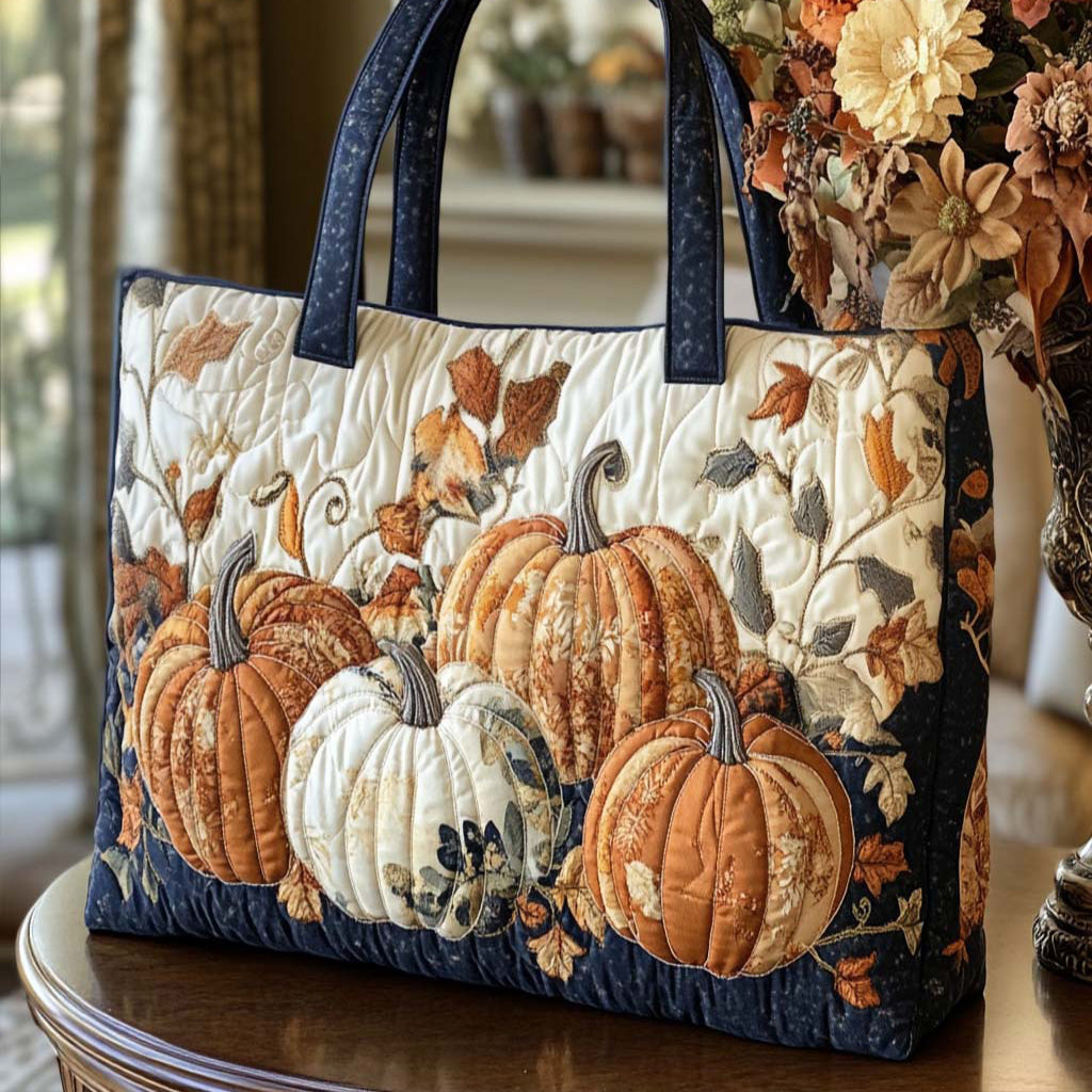 Harvest Lane Quilted Tote Bag Autumn Gifts Items