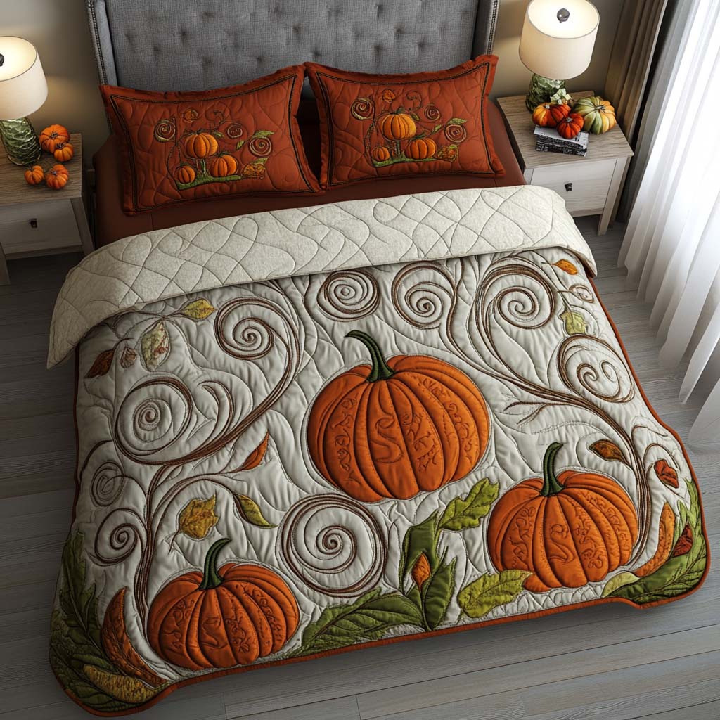 Harvest Moon Sleep Quilted Bedding Set Bedroom Decor Ideas Small Fall Gift Ideas
