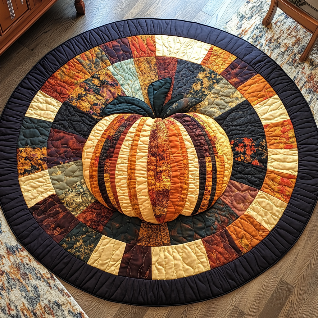 Harvest Quilted Round Mat Entryway Christmas Decor Ideas Things To Get Grandmother For Christmas