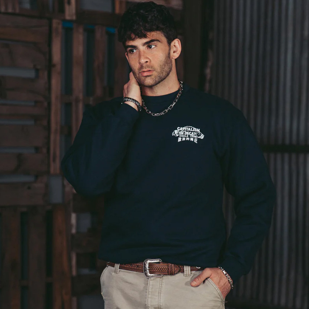 Hasan Piker Merch Capitalism In Decay Crewneck Sweatshirt Dad Christmas Gifts Hasan Piker Merch Capitalism In Decay Crewneck Sweatshirt Dad Christmas Gifts