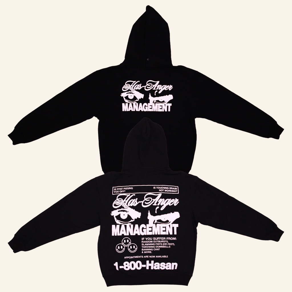 Hasan Piker Merch Has Anger Management Hoodie Christmas Gifts For Boyfriend