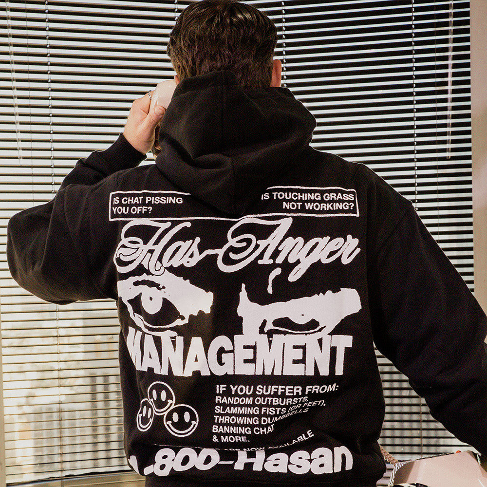 Hasan Piker Merch Has Anger Management Hoodie Hasanabi Merch Good Father's Day Presents