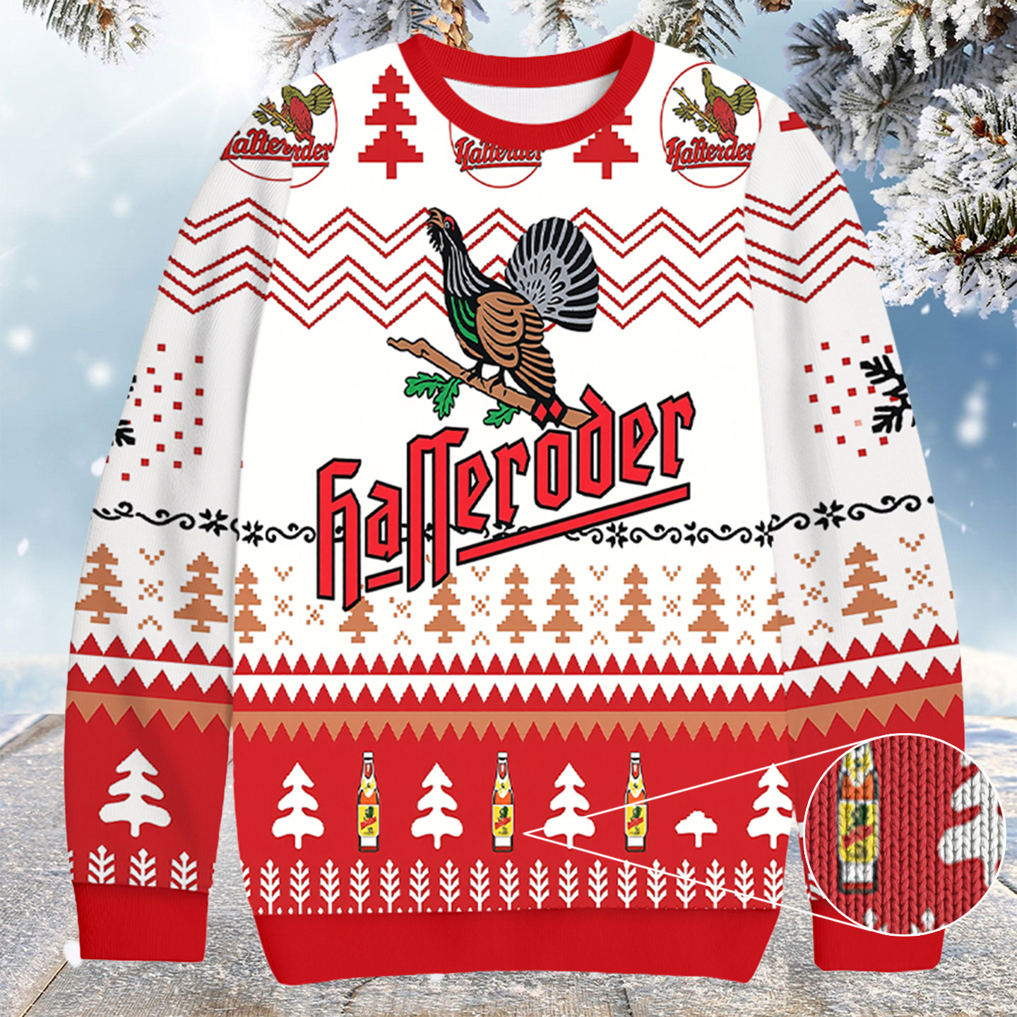 Hasseroder Christmas Ugly Sweater Funny Xmas Apparel Fun Gift For Brother