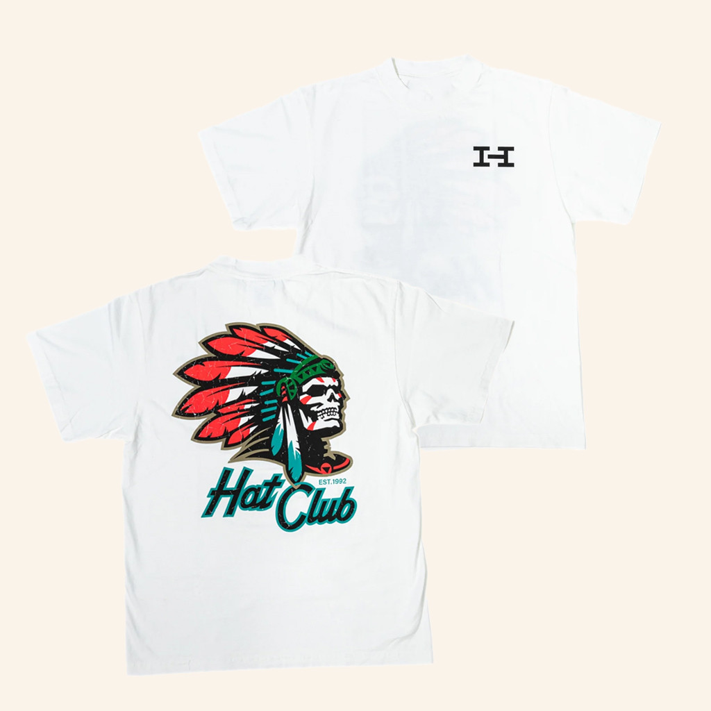 Hat Club Merch Hat Club Skull Chief White T-Shirt Present For Sister