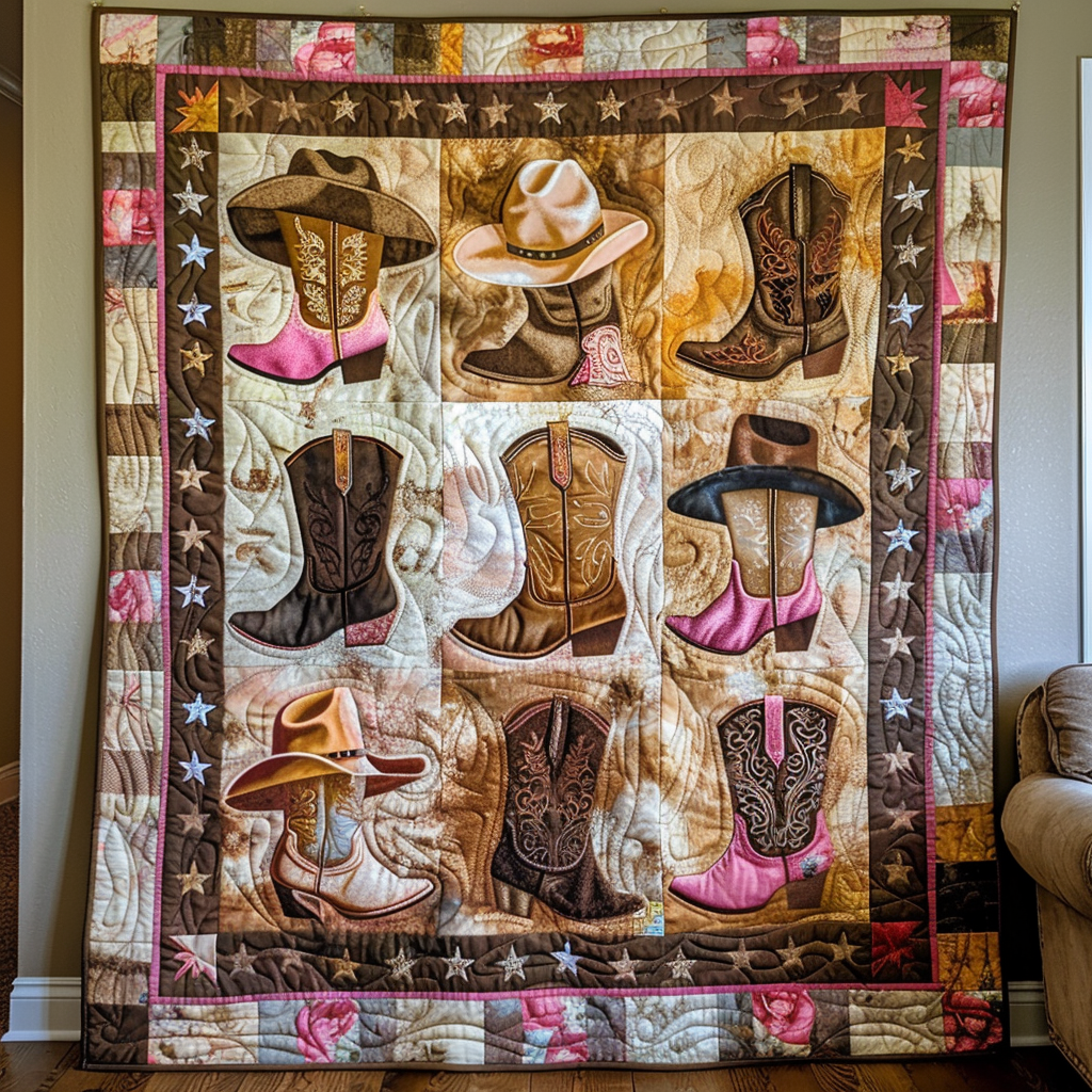 Hats Off Quilted Blanket Presents For Cow Lovers