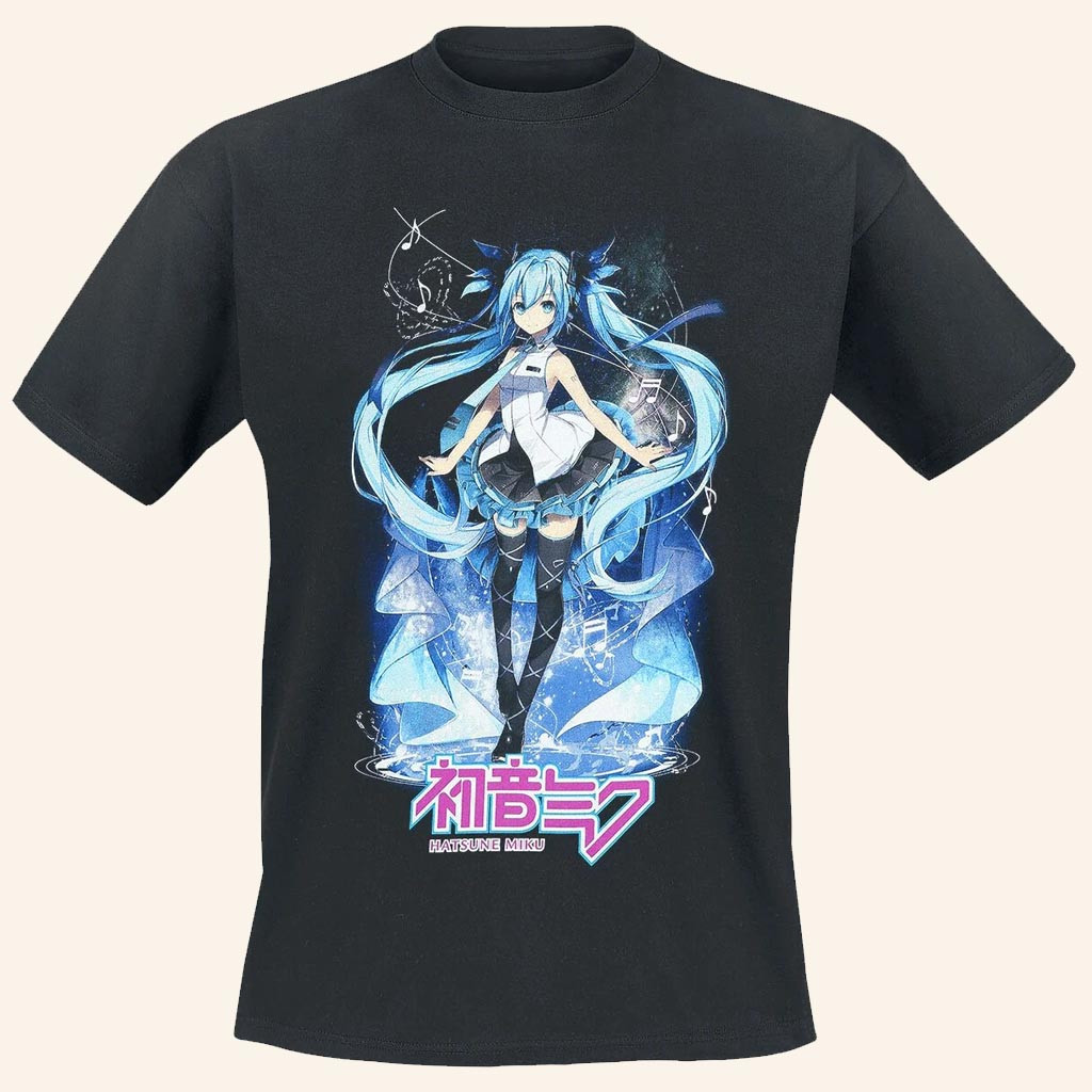 Hatsune Miku Merch Euphoria T-Shirt Cool Gifts For Music Lovers