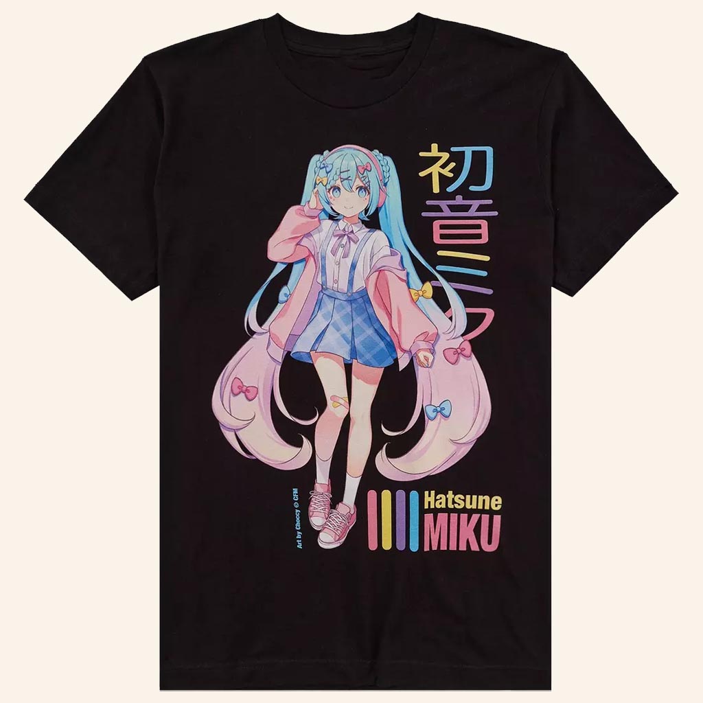 Hatsune Miku Merch Hatsune Miku Pastel Outfit T-Shirt Best Gifts For Friends
