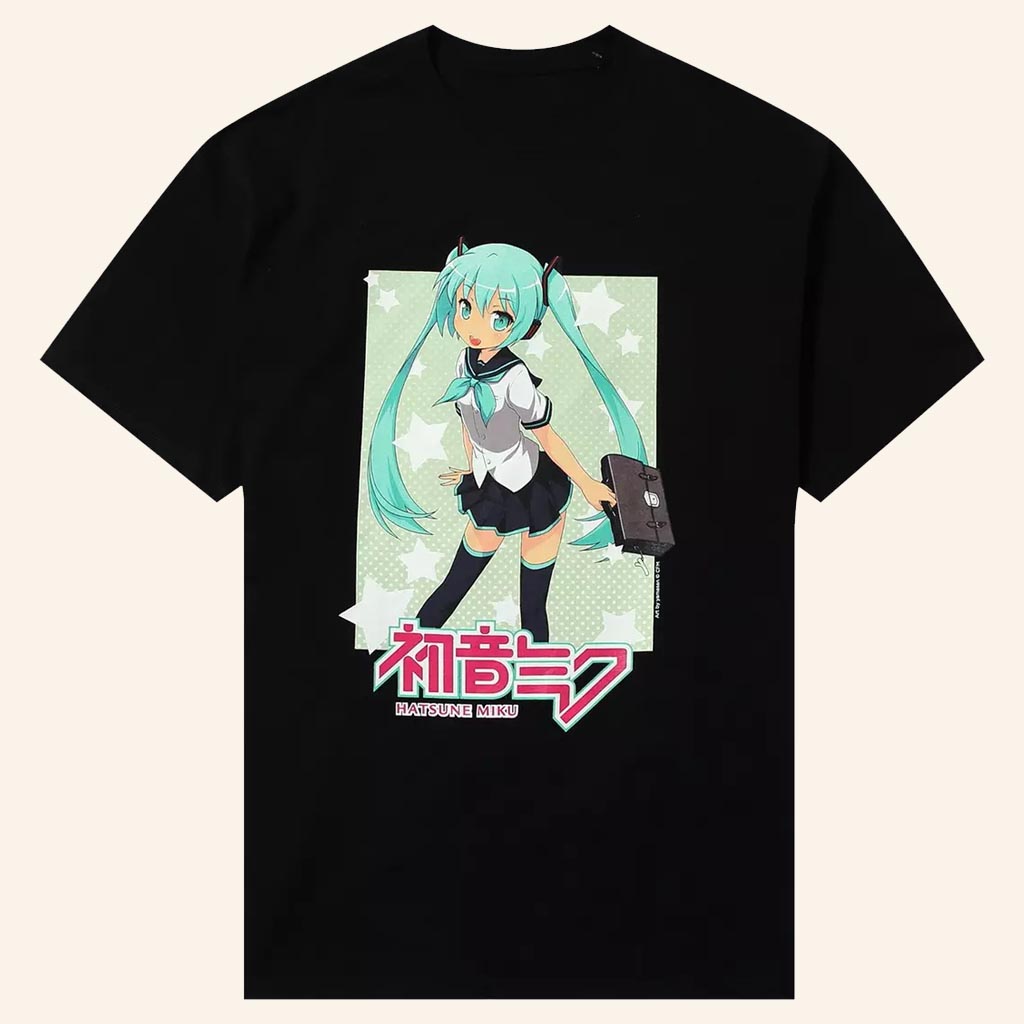 Hatsune Miku Merch Hatsune Miku School Uniform T-Shirt Gifts For Besties