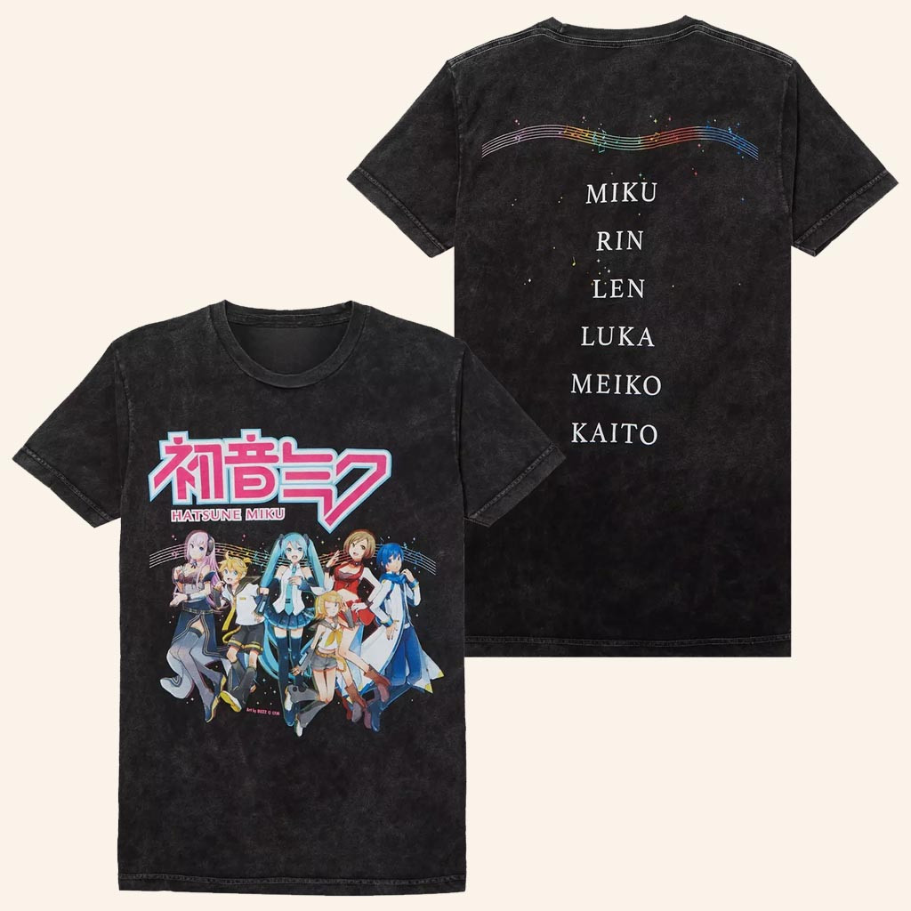 Hatsune Miku Merch Hatsune Miku Virtual Singer Tour T-Shirt Gifts For Music Lovers