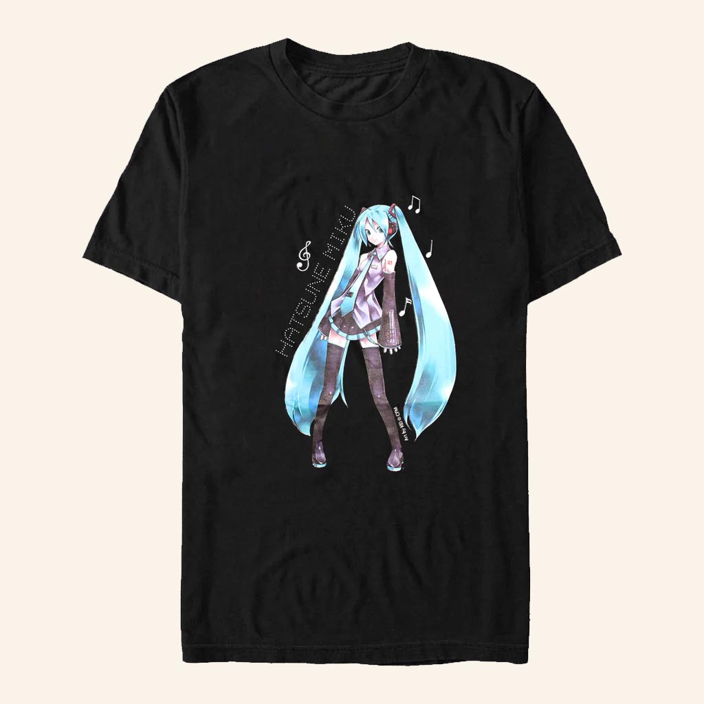 Hatsune Miku Merch Musical Icon T-Shirt Music Lover Gift Ideas For Him Hatsune Miku Merch Musical Icon T-Shirt Music Lover Gift Ideas For Him