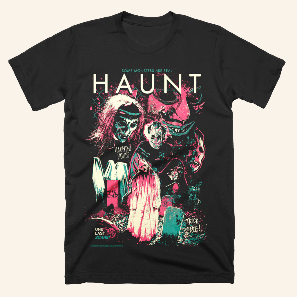 Haunt Trick Or Die T-Shirt Halloween Themed Apparel Gift Ideas For Him