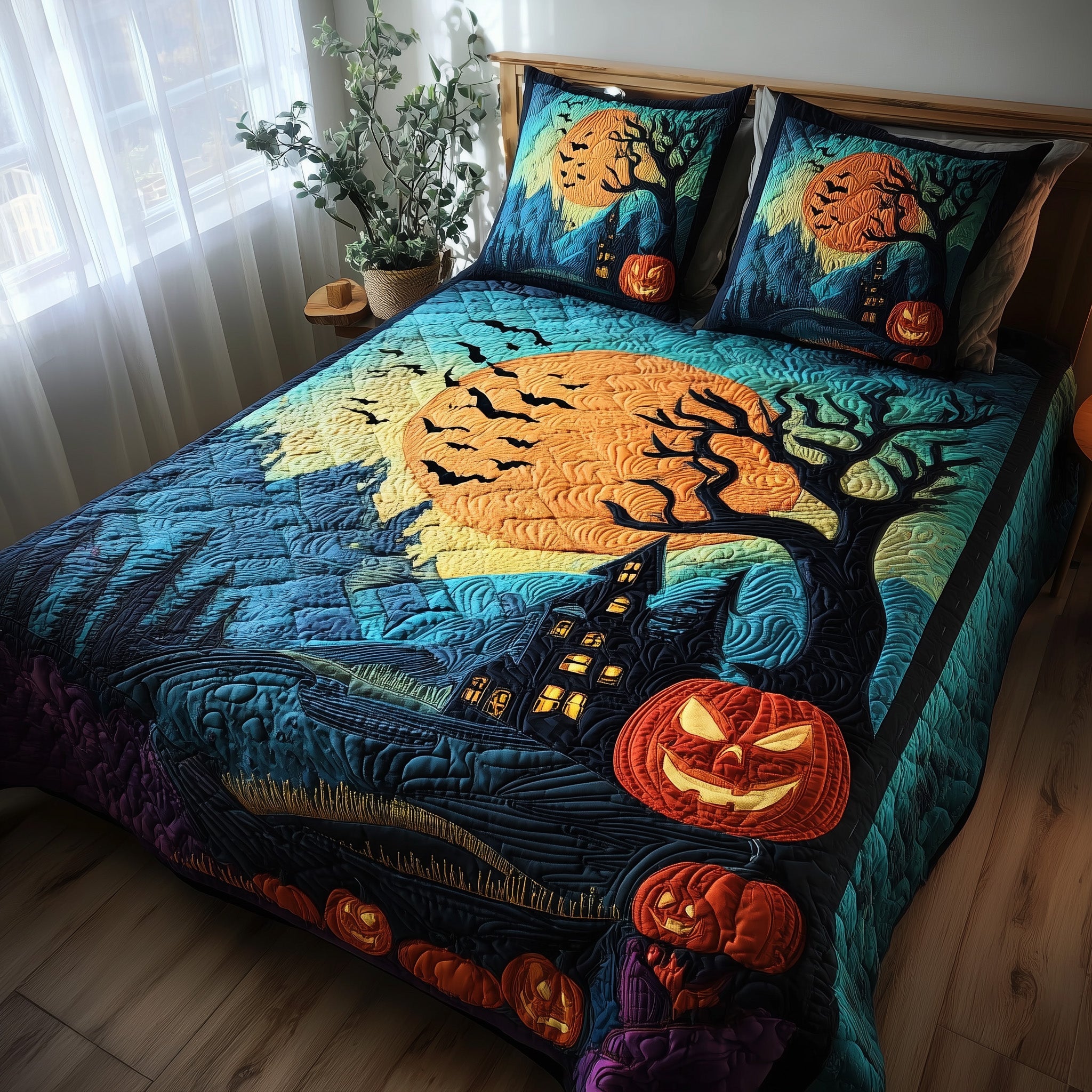 Haunted Forest Quilted Bedding Set Refresh Your Room