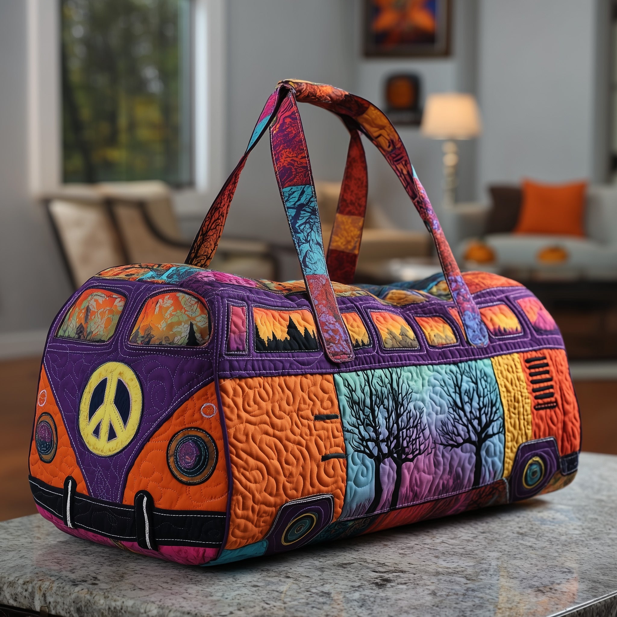 Haunted Highway Quilted Duffle Bag For Carry On Use