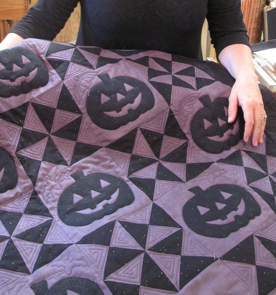 Haunted House Halloween Quilted Blanket Halloween Gifts For Teens
