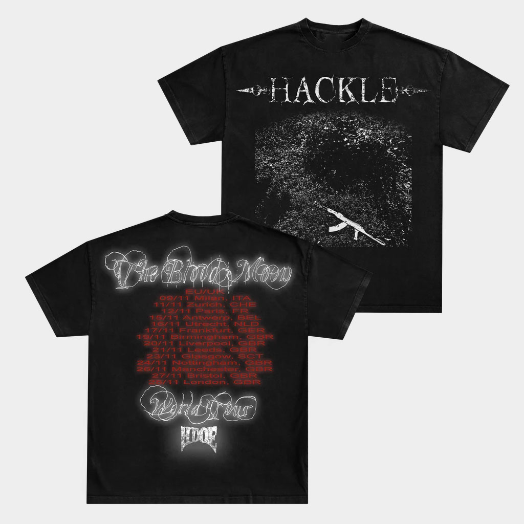 Haunted Mound Merch Hackle Blood Moon Tour T-Shirt Gift Ideas For Husband