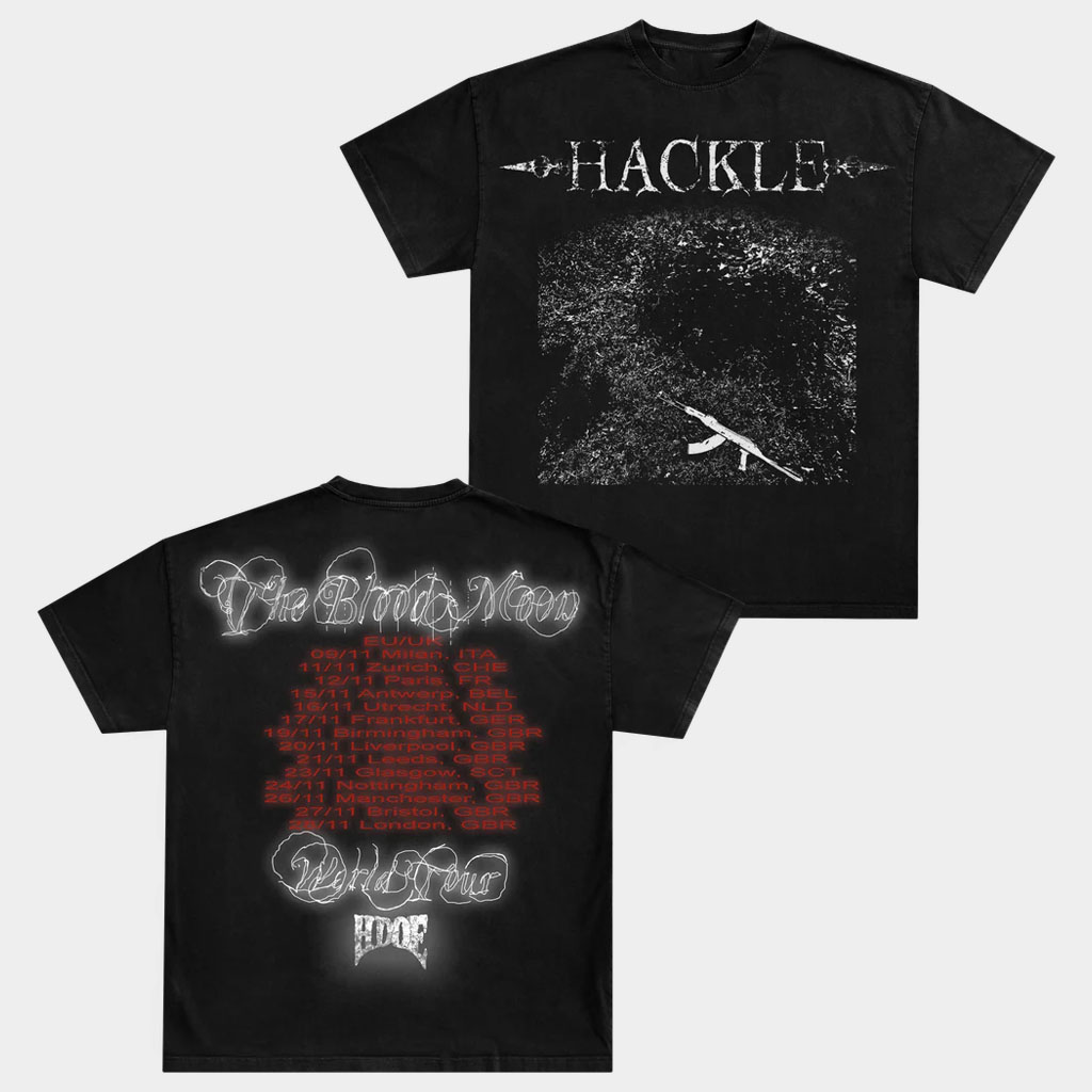 Haunted Mound Merch Hackle Blood Moon Tour T-Shirt Gifts For Rap Lovers