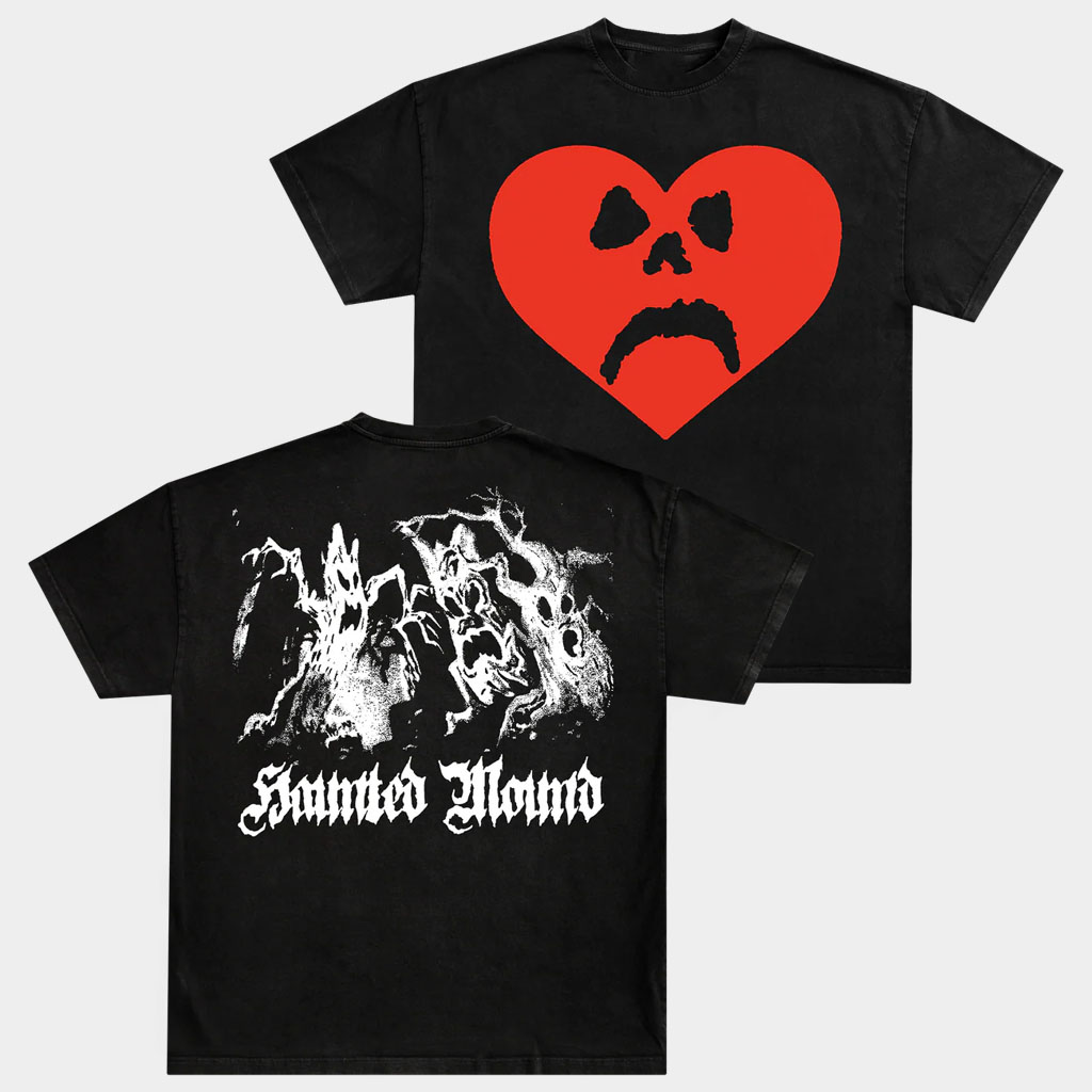 Haunted Mound Merch Heart Black T-Shirt Haunted Mound Shirt Unique Gift For Dudes Haunted Mound Merch Heart Black T-Shirt Haunted Mound Shirt Unique Gift For Dudes