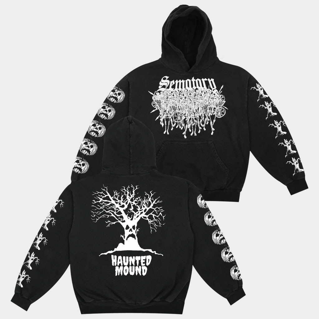 Haunted Mound Merch Sematary Logo Hoodie Sematary Merch Gift Ideas For Rap Lovers-1