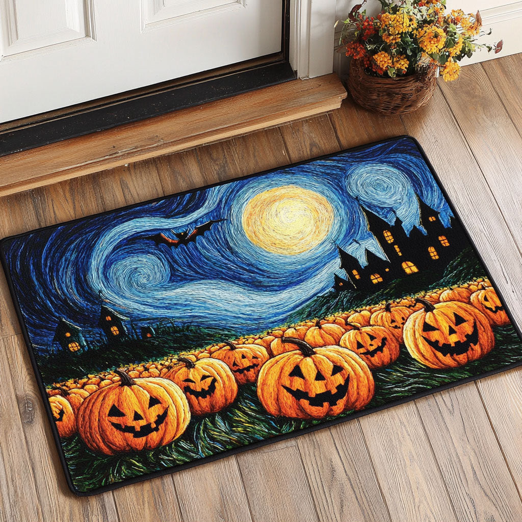 Haunted Starry Sky Doormat Best Decoration Gift For Friends and Family on Halloween Day