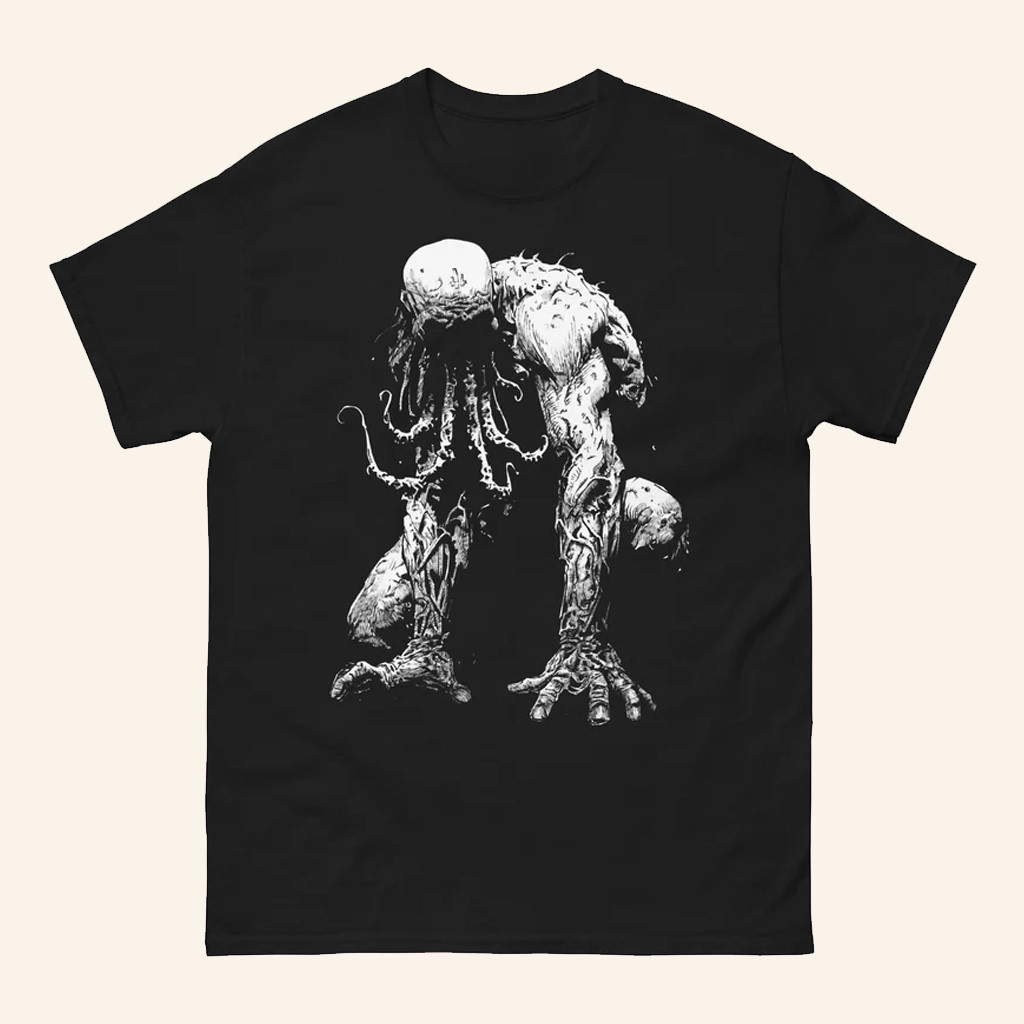 Haus Of Godmachine Merch Cthulhu White Label Classic T-Shirt Gifts For Dad