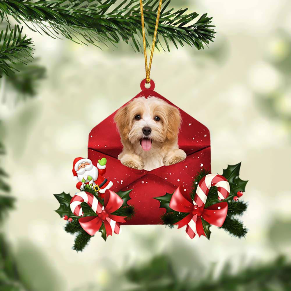 Havanese Christmas Letter Shaped Ornament  Acrylic Dog Christmas Ornament Xmas Dog Gifts