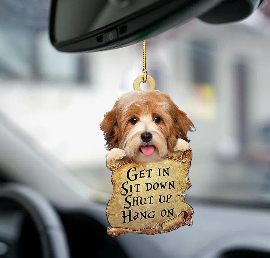 Havanese get in two sided ornament dog ornaments for auto