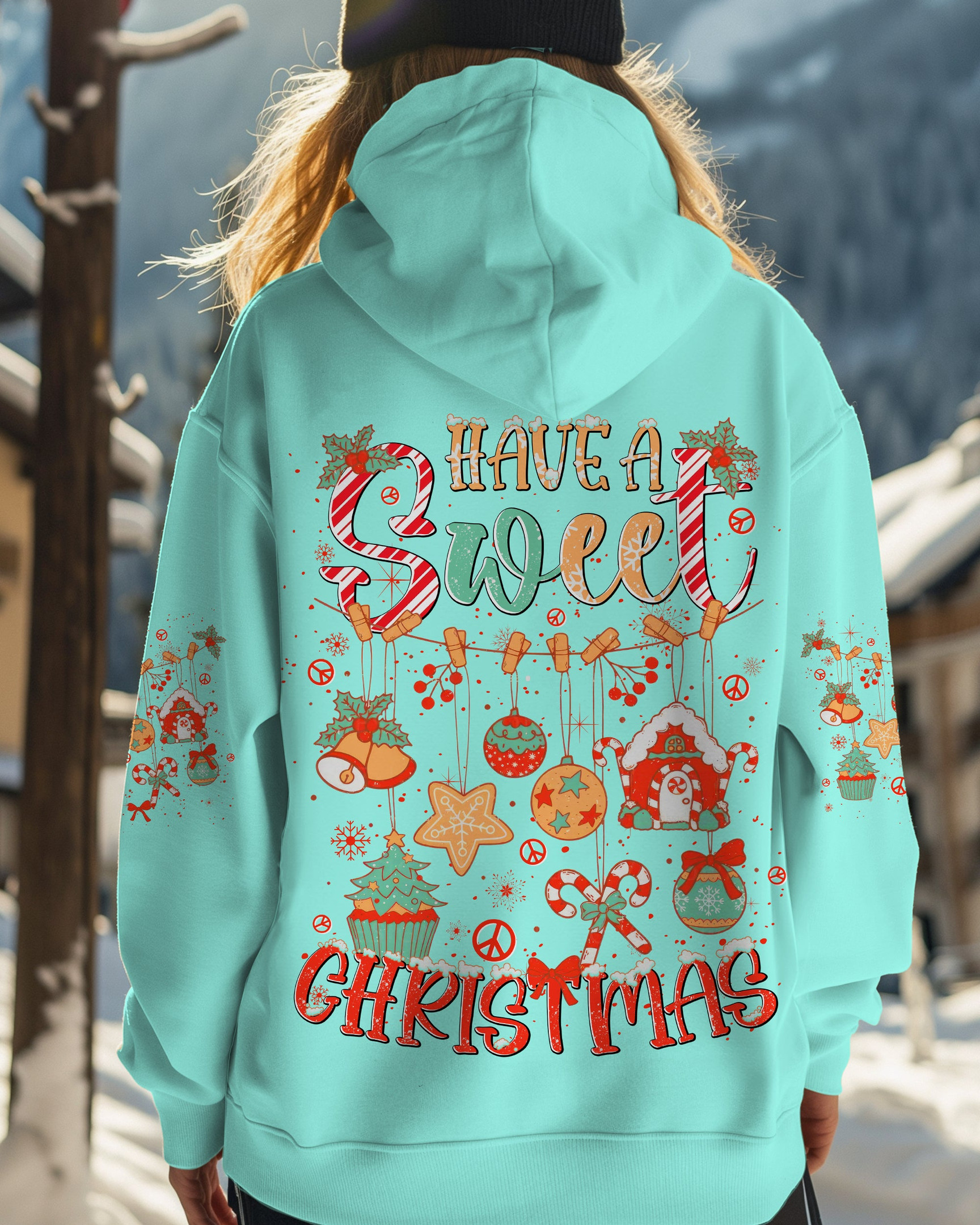 Have A Sweet Christmas Hoodie Cute Apparel Christmas Gifts For Cookie Lovers