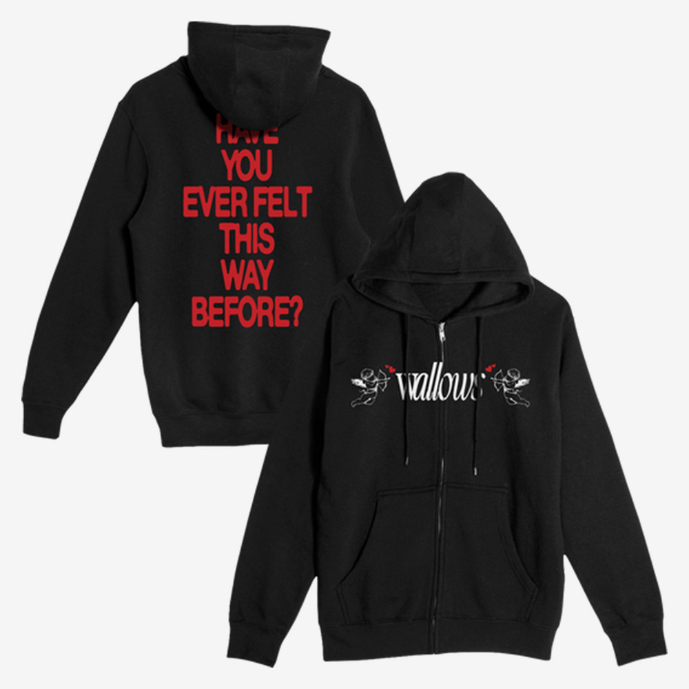 Have You Ever Felt This Way Before Angel Zip Hoodie Swallow Apparel Rock Music Fan Gift