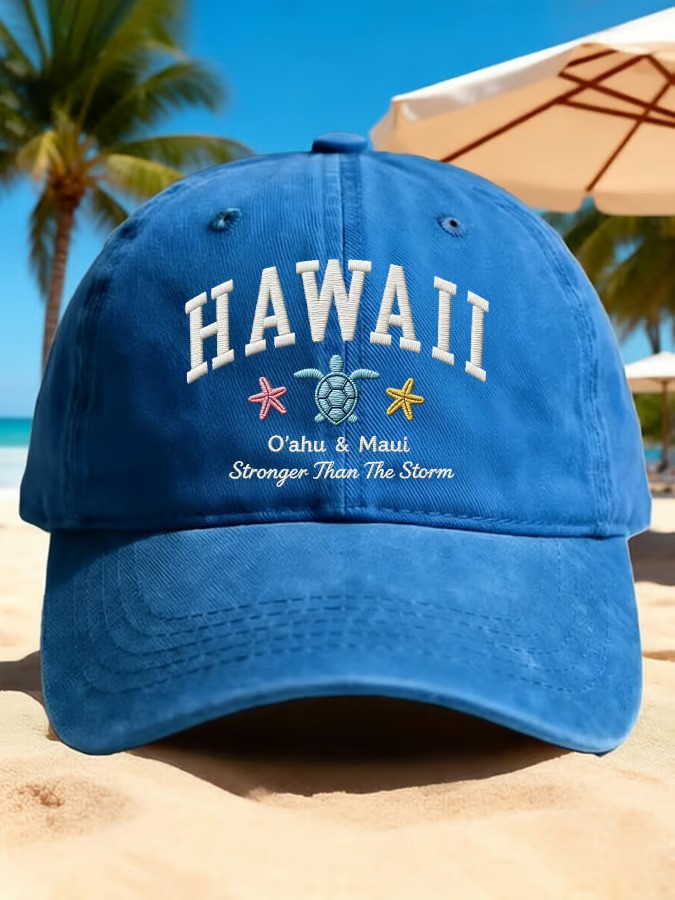 Hawaii Baseball Hat Ohana Means Stronger Than The Storm Gift For Supporters