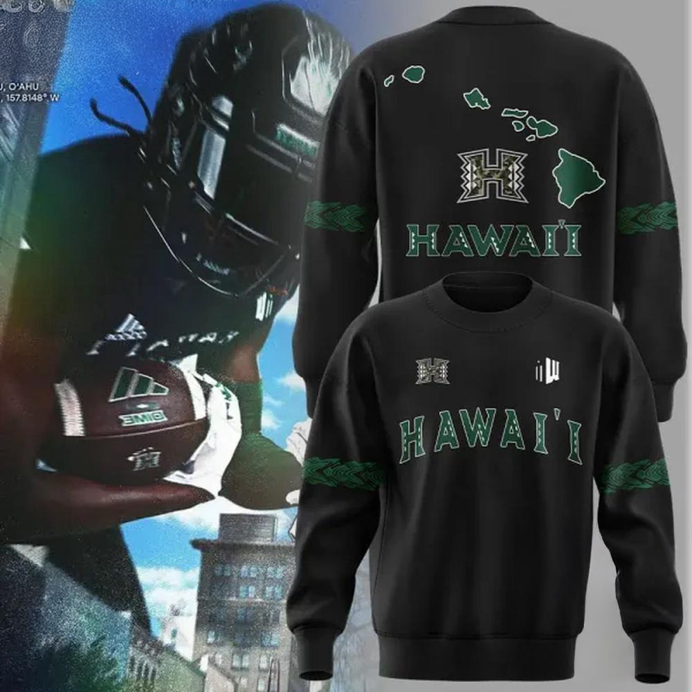 Hawaii Rainbow Warriors Football For Military Night Limited Edition Sweatshirt Fan Gift Ideas