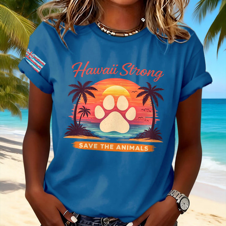 Hawaii Strong Save The Animals T-Shirt Galathreads Clothes Best Present For Mom