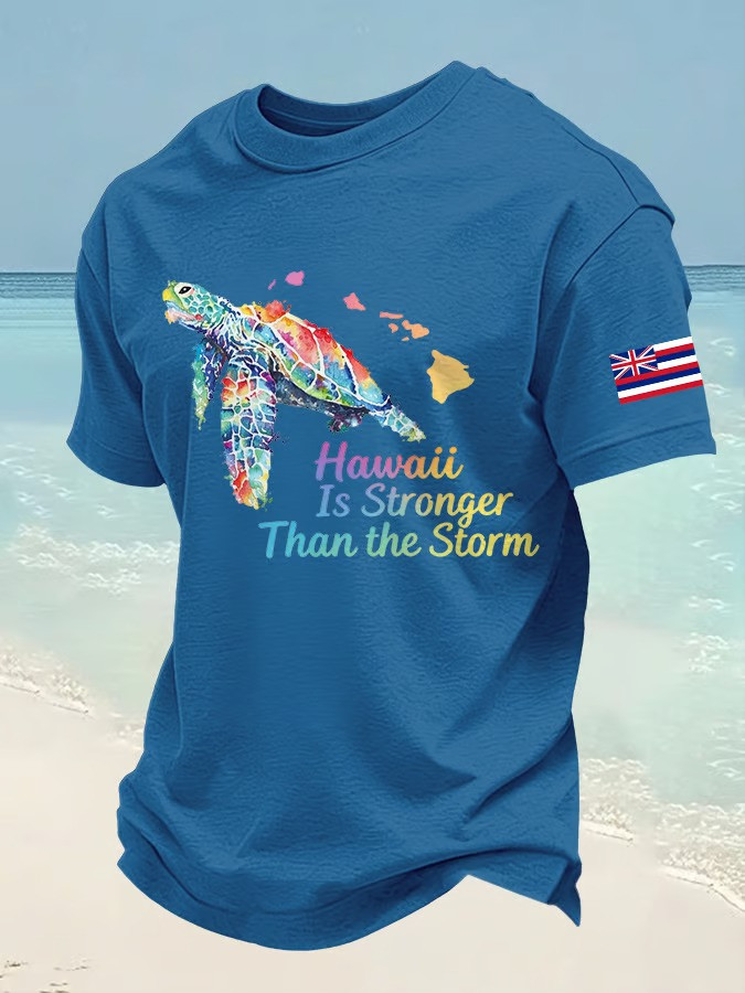 Hawaii Strong T-Shirt Sea Turtle Coastal Relief Apparel Gift For Turtle Lovers