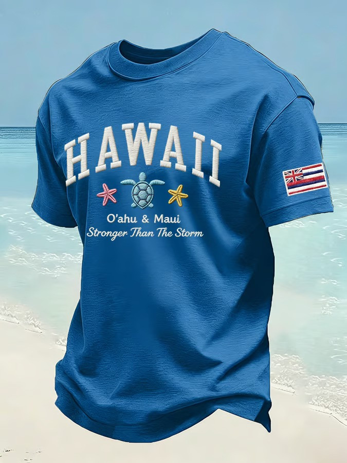 Hawaii T-Shirt Aloha Means Stronger Than The Storm Apparel Gift For Supporters