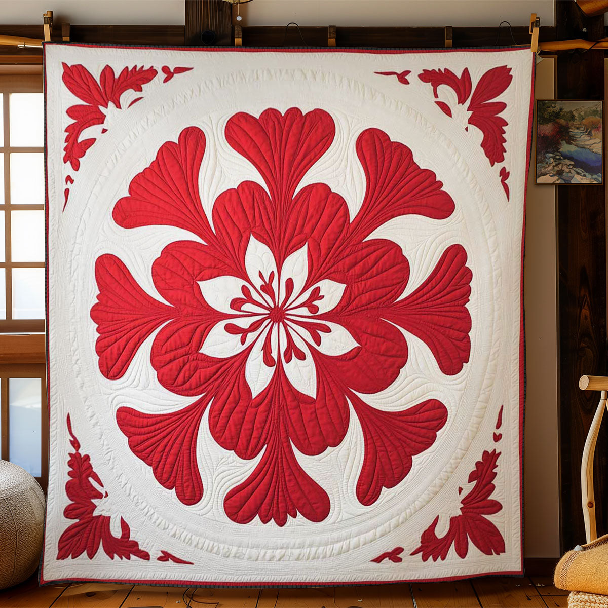 Hawaiian Blossom Quilt Charming Quilt Blanket Gift for Festive Spirit