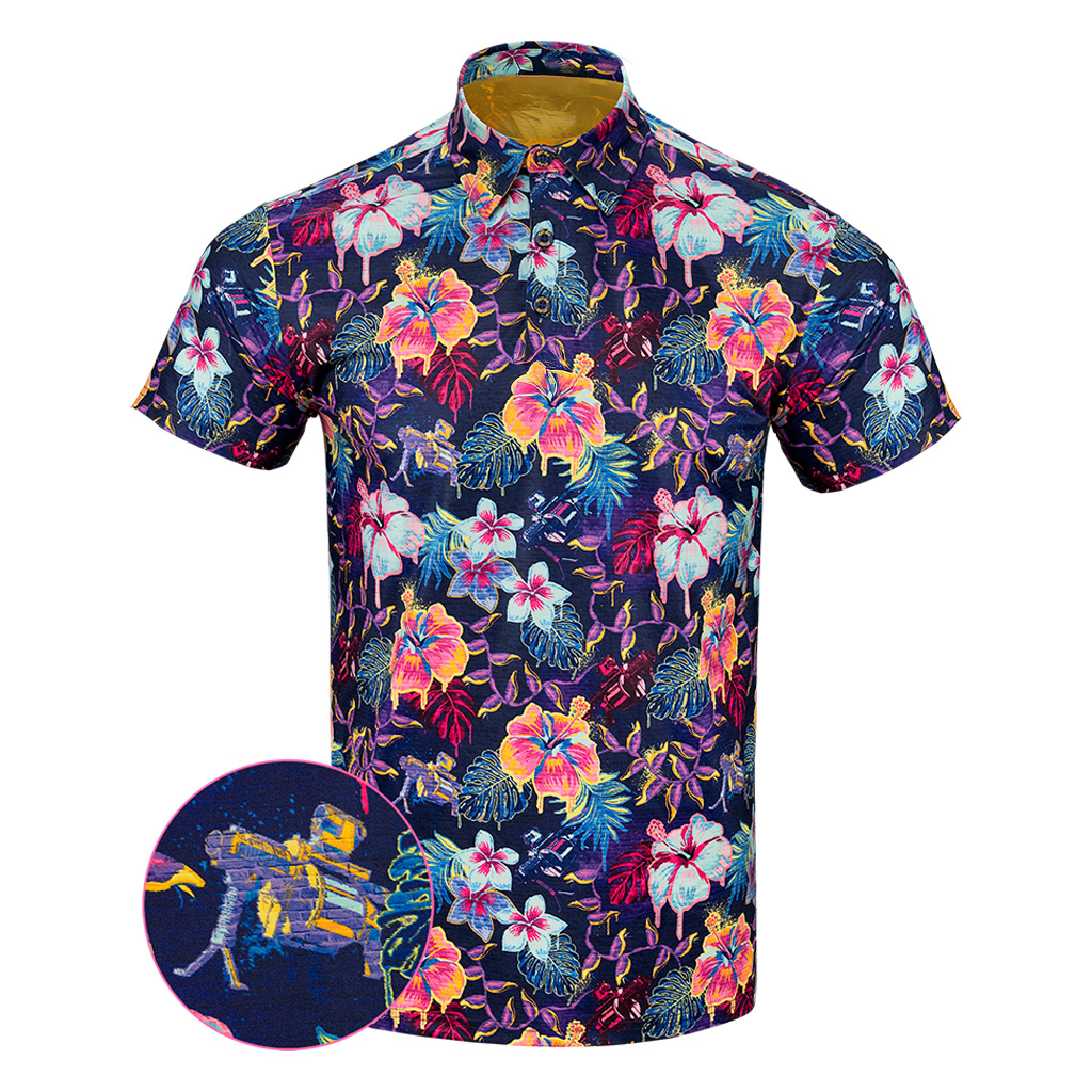 Hawaiian Drip Polo Shirt Tactical Tropical Print Polo Shirt Good Gifts For Boyfriend Hawaiian Drip Polo Shirt Tactical Tropical Print Polo Shirt Good Gifts For Boyfriend