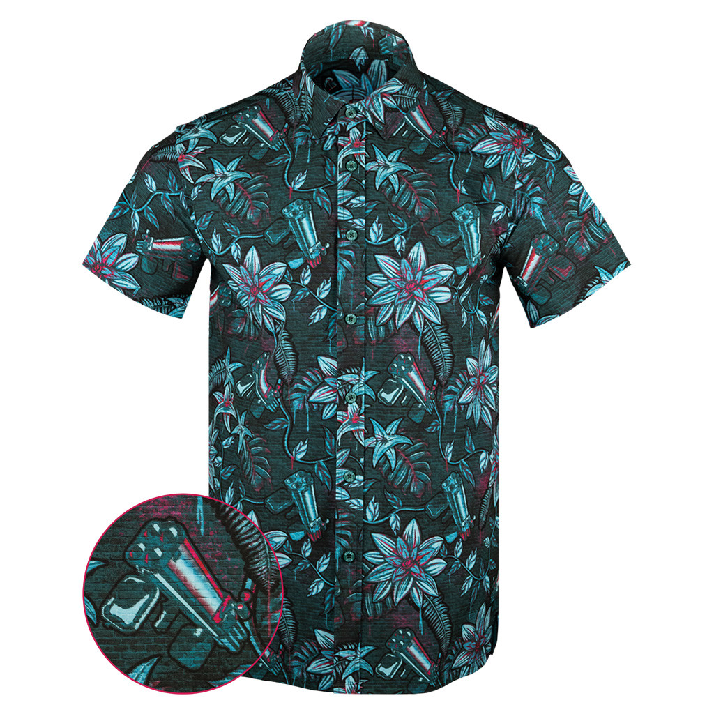 Hawaiian Drip V2 Button Down Shirt Tactical Tropical Print Shirt Christmas Present Ideas For Him Hawaiian Drip V2 Button Down Shirt Tactical Tropical Print Shirt Christmas Present Ideas For Him