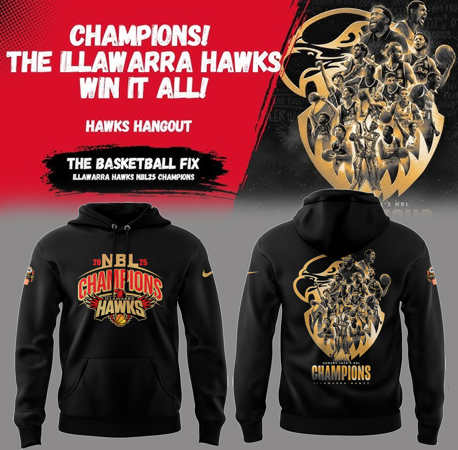 Hawks Basketball National Champions25 Black Hoodie Best Gifts For Basketball Lovers