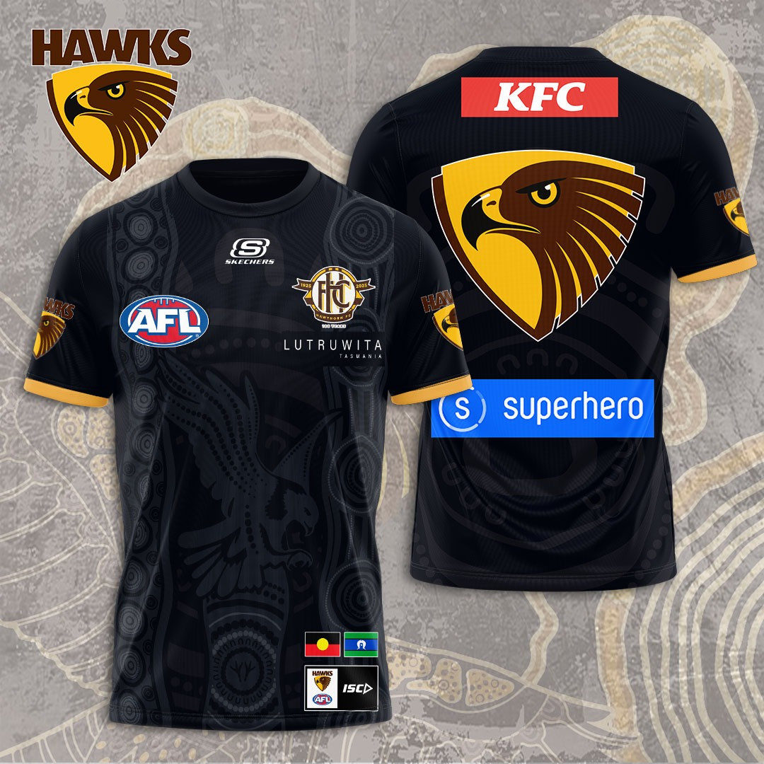 Hawthorn FC Lutruwita Tasmania T-Shirt Unique Gifts For Football Lovers