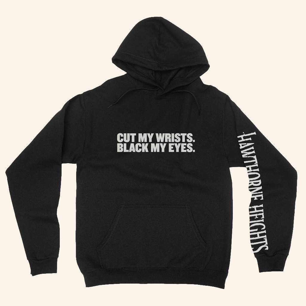 Hawthorne Heights Merch Cut My Wrists Black My Eyes 20th Anniversary Hawthorne Heights Hoodie
