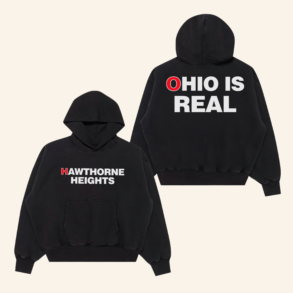 Hawthorne Heights Merch Hawthorne Heights Hate Hoodie Ohio Is Real Hoodie Gifts For Him