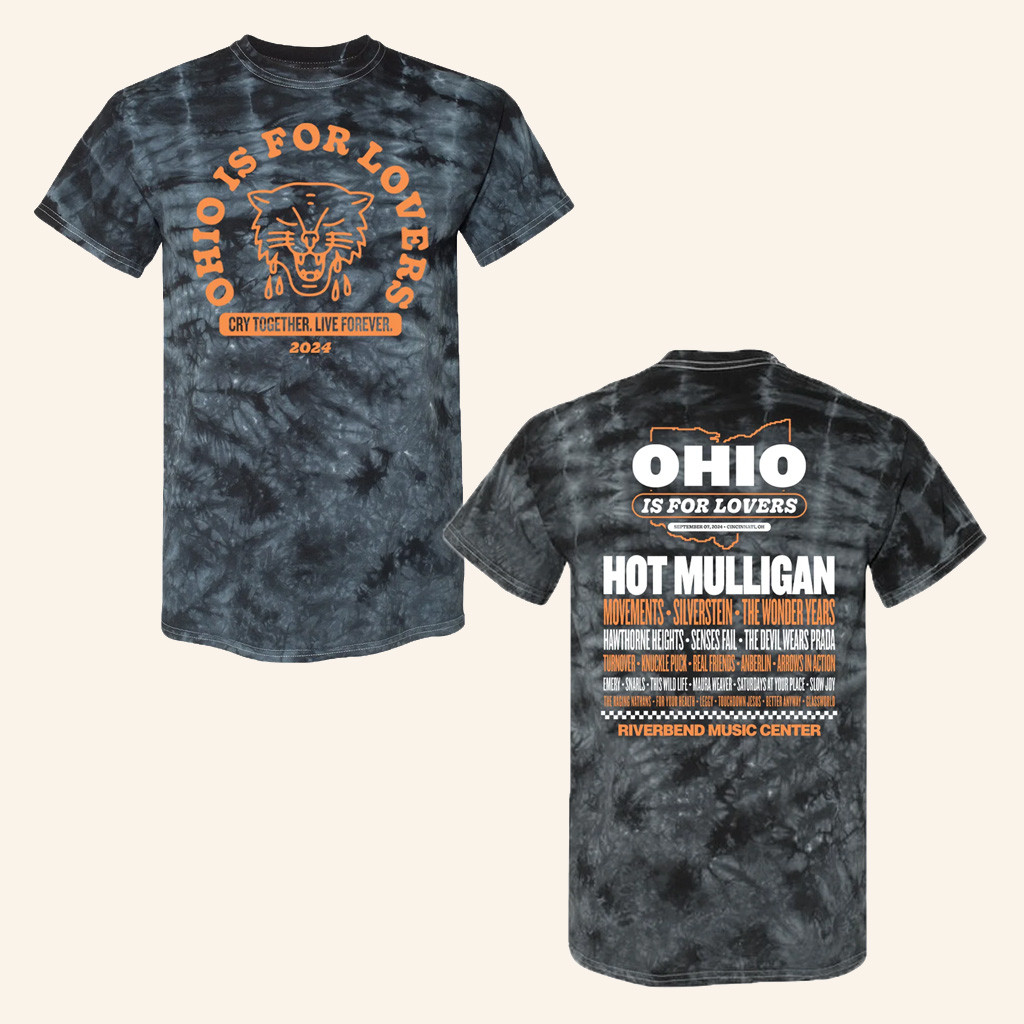 Hawthorne Heights Merch Ohio Is For Lovers 2024 Tie Dye Festival T-Shirt Gifts For Boyfriend