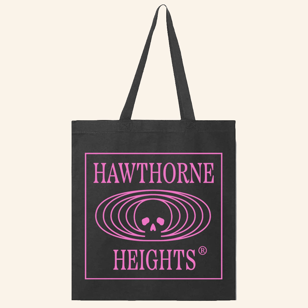 Hawthorne Heights Merch Skeleton Club Tote Bag Gifts For A Rock Music Lover