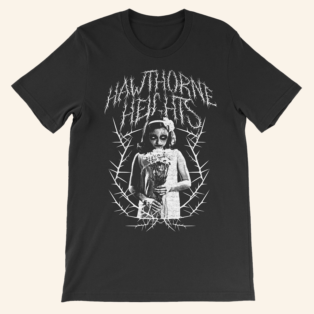 Hawthorne Heights Merch The Silence in Black Metal And White T-Shirt Gifts For Rock Fans Hawthorne Heights Merch The Silence in Black Metal And White T-Shirt Gifts For Rock Fans