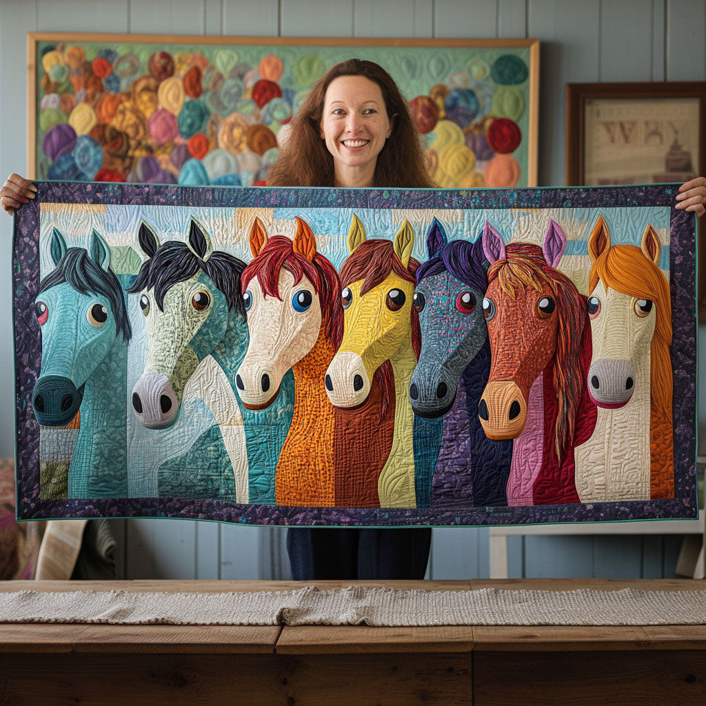 Hay Hooligan Quilted Table Runner Elegant Holiday Table Runners Best Gifts For Horse People