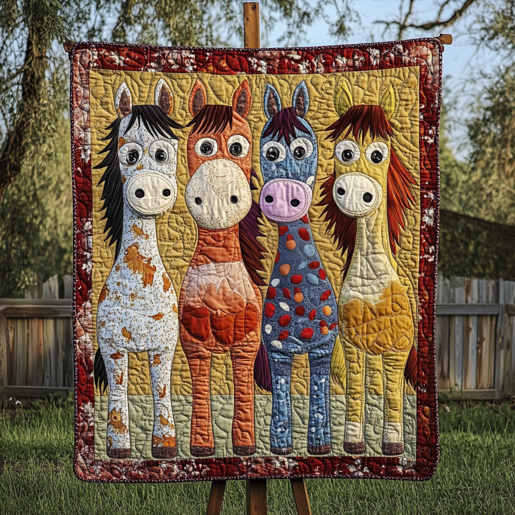 Hay Hugs Quilted Blanket Cute Bedroom Decor Cat Gifts For Xmas