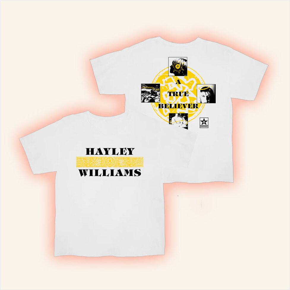 Hayley Williams Merch True Believer Ivory T-Shirt Presents For Music Lovers Gifts For Besties