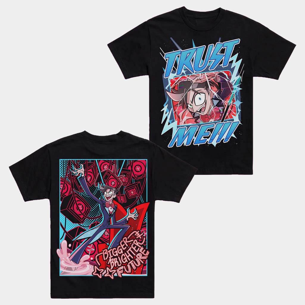 Hazbin Hotel Merch Bigger Brighter Future T-Shirt Hazbin Hotel Shirt Gifts For Girlfriend