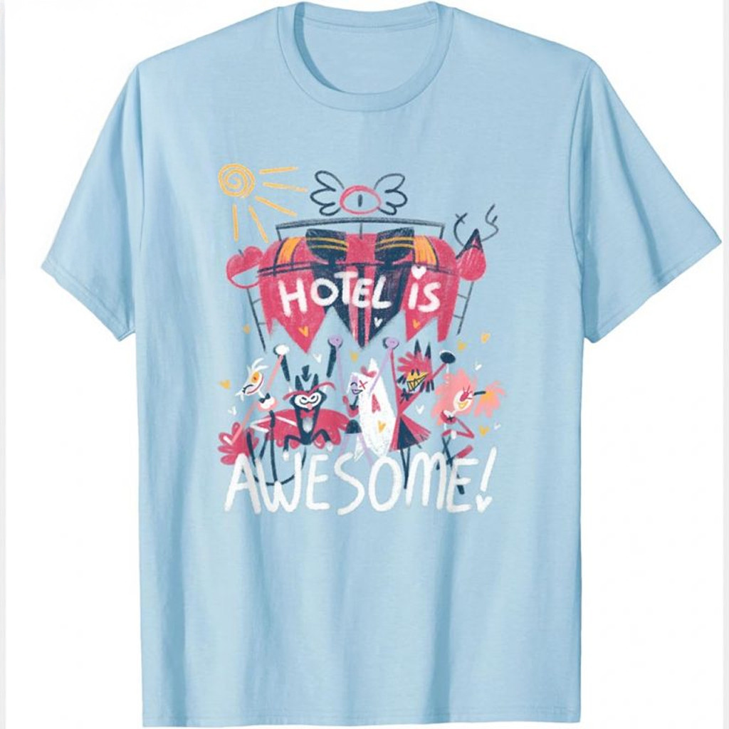 Hazbin Hotel Merch Hotel Is Awesome T-Shirt Birthday Ideas For Son