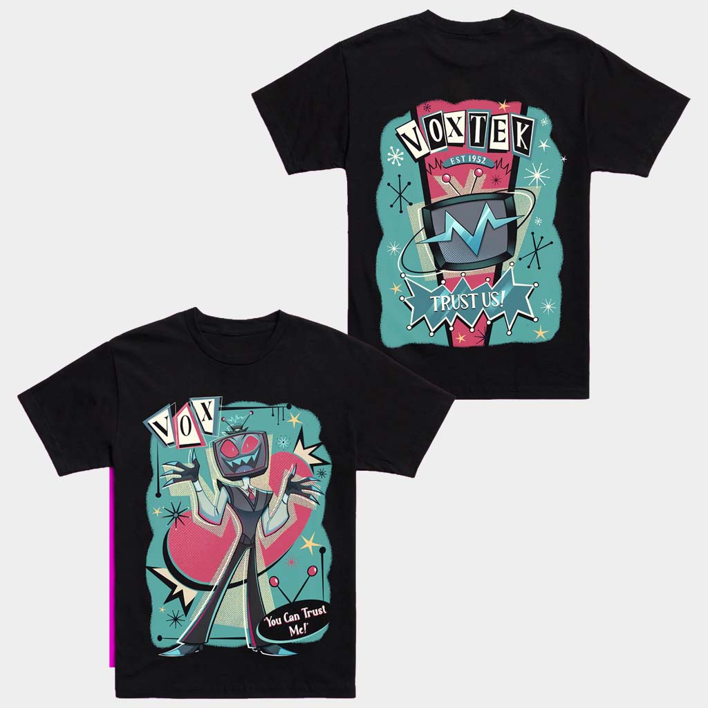 Hazbin Hotel Merch Retro VoxTek T-Shirt Hazbin Hotel Shirt Gifts For Son