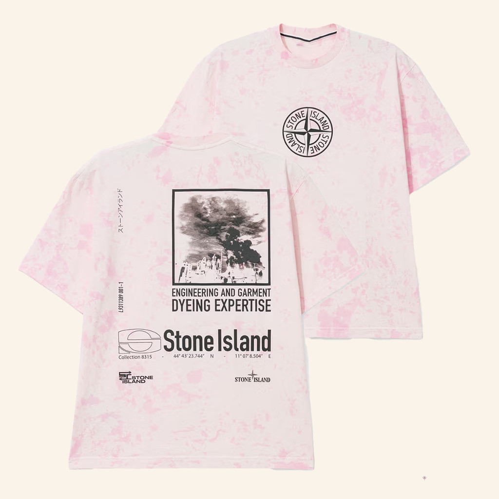 HBX Merch Stone Island T-Shirt Engineering And Garment Dyeing Expertise Shirt Gifts For Her